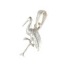 Pendentif Cigogne argent - La Petite Française
