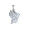 Pendentif carte Guyane argent - La Petite Française

