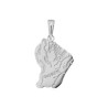 Pendentif carte Guyane argent - La Petite Française
