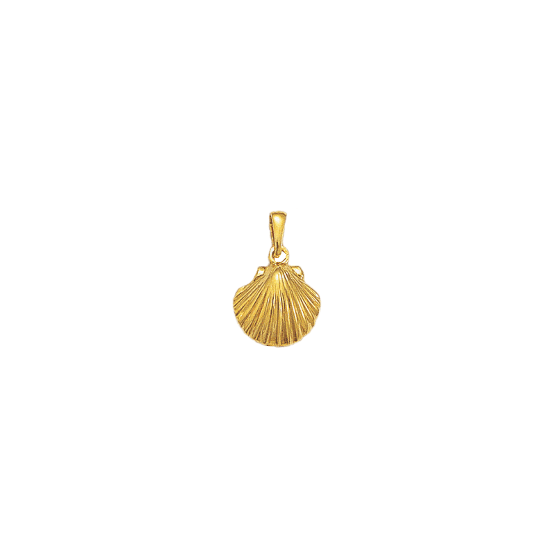 Pendentif Coquille Saint-Jacques plaqué or - 22 MM - La Petite Française

