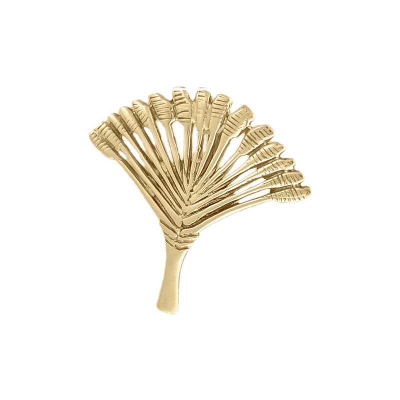 Pendentif arbre du voyageur plaqué or - La Petite Française
