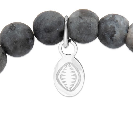 Bracelet perles pierre Labradorite et crâne -  La Petite Française
