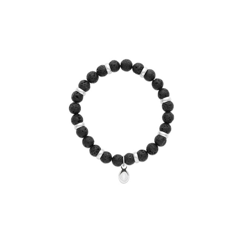 Bracelet perles pierre de lave -  La Petite Française
