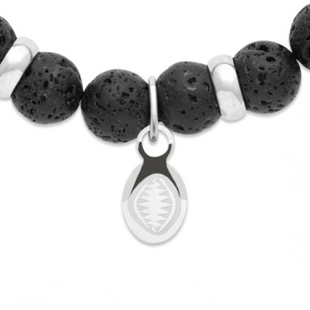 Bracelet perles pierre de lave -  La Petite Française