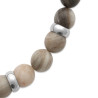 Bracelet perles pierre Jaspe kaki -  La Petite Française