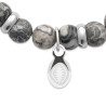 Bracelet perles pierre Jaspe gris -  La Petite Française