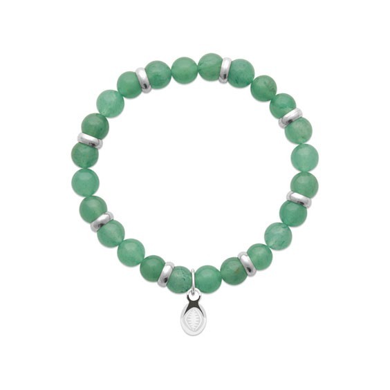 Bracelet perles pierre Quartz vert -  La Petite Française