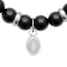 Bracelet perles pierre Agate noire -  La Petite Française