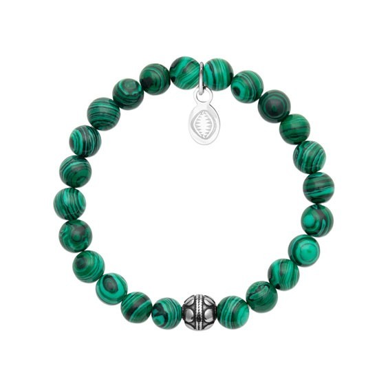 Bracelet perles pierre Malachite -  La Petite Française