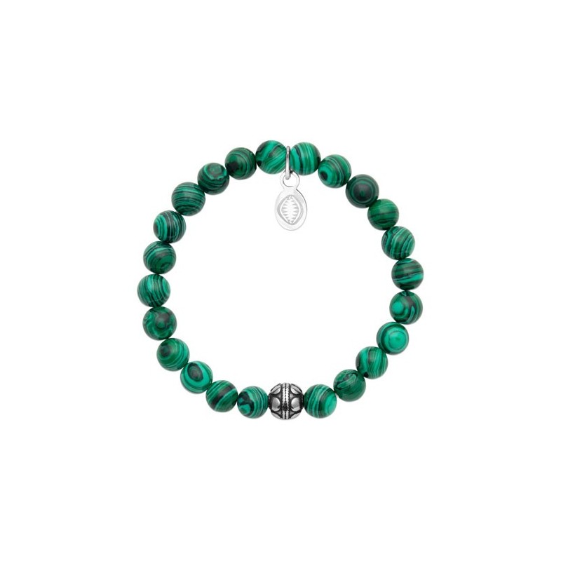 Bracelet perles pierre Malachite - La Petite Française Bracelet perles pierre Malachite - La Petite Française