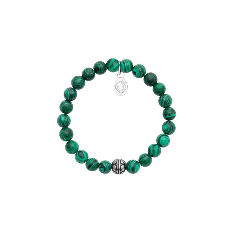 Bracelet perles pierre Malachite -  La Petite Française