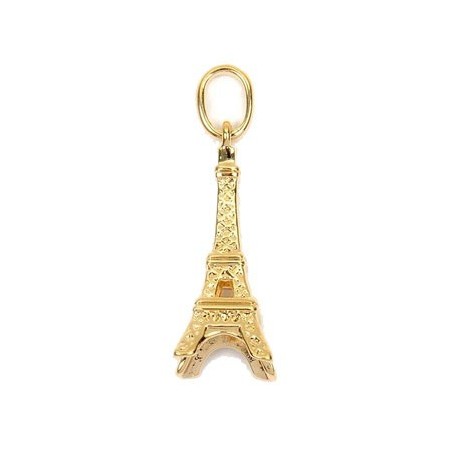 Pendentif tour Eiffel plaqué or - La Petite Française