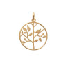 Pendentif arbre de vie plaqué or - La Petite Française