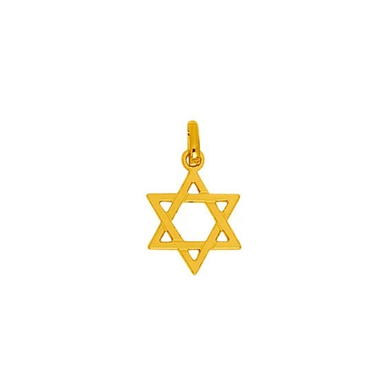 Pendentif Etoile de David Or 18 carats jaune - La Petite Française