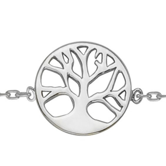 Bracelet arbre de vie avec racines argent - La Petite Française