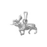 Pendentif renne argent - 16 MM -  la Petite Française