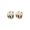Boucles d'oreilles panda plaqué or -  la Petite Française