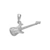 Pendentif guitare électrique argent -  la Petite Française