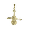 Pendentif violon plaqué or -  la Petite Française