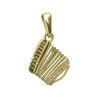 Pendentif accordéon plaqué Or MM -  la Petite Française