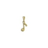 Pendentif note de musique plaqué or -  la Petite Française