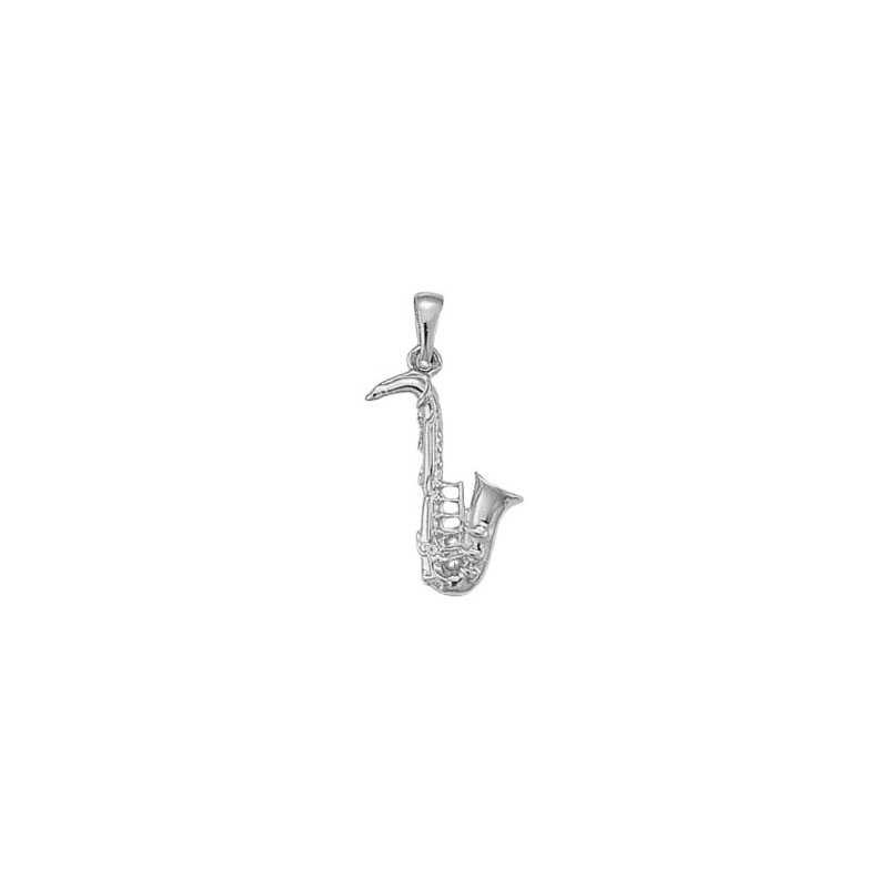 Pendentif saxophone argent - 31 MM -  la Petite Française