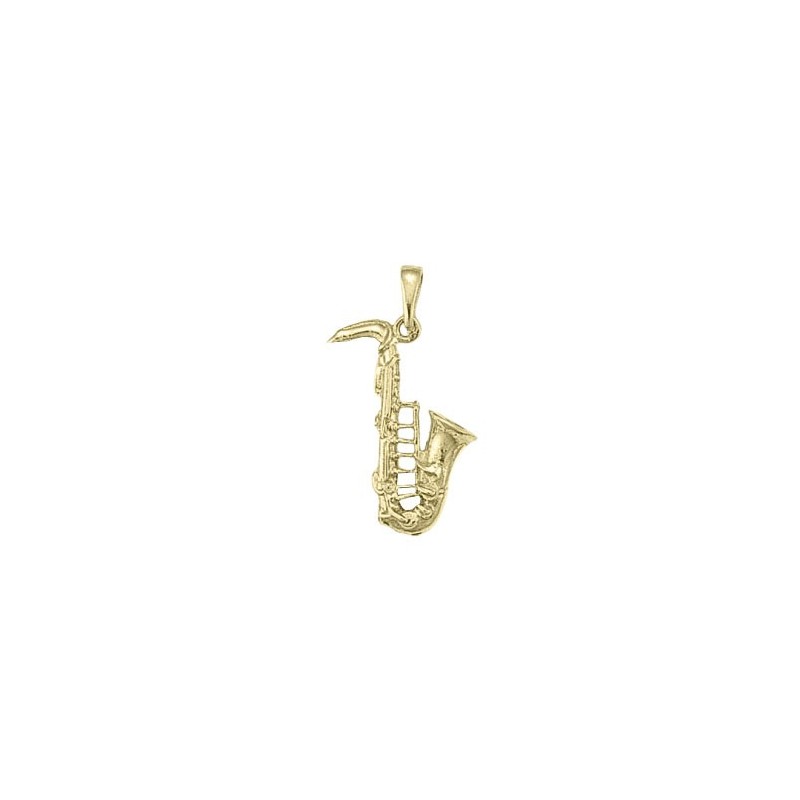 Pendentif saxophone Or 18 carats jaune -  la Petite Française