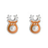 Boucles d'oreilles renne de Noël  argent - La Petite Française