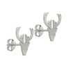 Boucles d'oreilles cerf  argent - La Petite Française