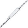 Bracelet identité bébé argent - 15 cm