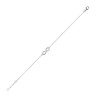 Bracelet infini argent et zirconium