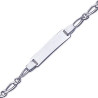 Bracelet identité enfant argent - 16 cm -  Bijouterie La Petite Française