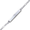Bracelet identité bébé argent - 15 cm -  Bijouterie La Petite Française