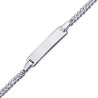 Bracelet identité bébé argent - 15 cm -  Bijouterie La Petite Française
