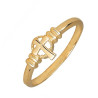 Bague croix Celtique plaqué or