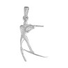 Pendentif skieur biathlon argent  - La Petite Française