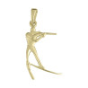 Pendentif skieur biathlon plaqué Or  - La Petite Française