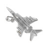 Pendentif avion de chasse argent  - La Petite Française
