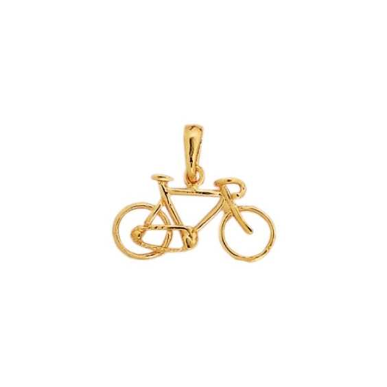 Pendentif vélo Or 18 carats jaune petit modèle  - La Petite Française