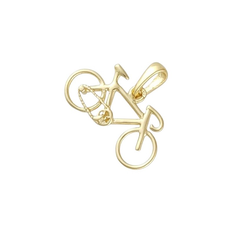 Pendentif vélo Or 18 carats jaune petit modèle  - La Petite Française