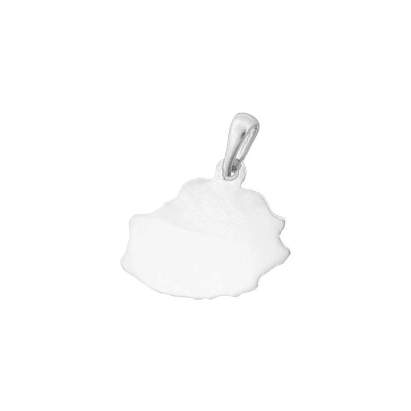 Pendentif carte la Réunion argent  - Bijouterie La Petite Française