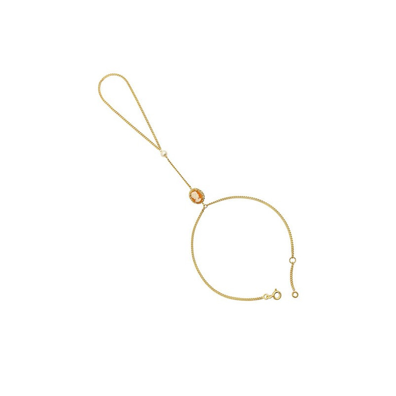 Parure de main camée Or 9 carats jaune  - Bijouterie La Petite Française