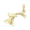 Pendentif tête de bouquetin plaqué or 