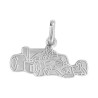Pendentif voiture F1 argent  - Bijouterie La Petite Française