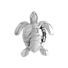 Pendentif tortue marine  argent  - Bijouterie La Petite Française