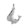 Pendentif poisson truite argent  - Bijouterie La Petite Française