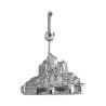 Pendentif Mont Saint-Michel argent  - Bijouterie La Petite Française
