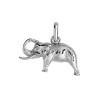 Pendentif éléphant trompe en l'air argent  - Bijouterie La Petite Française