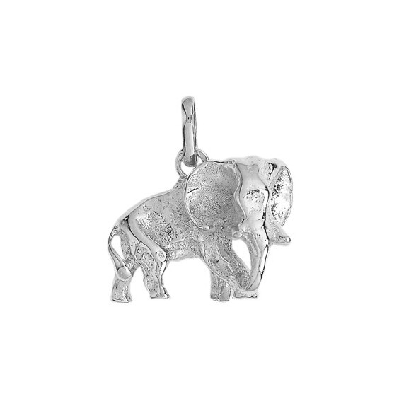 Pendentif éléphant argent - 18 x 18 MM  - La Petite Française