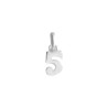 Pendentif chiffre 5 argent  - Bijouterie La Petite Française